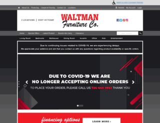 waltmanfurniture.com screenshot