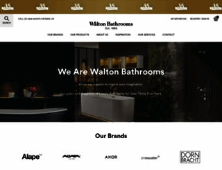 waltonbathrooms.co.uk screenshot