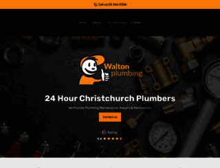 waltonplumbing.co.nz screenshot