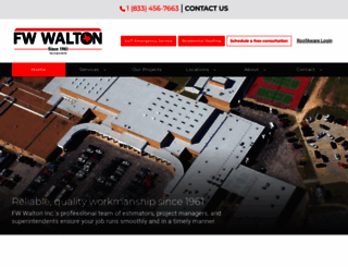 waltonroofing.com screenshot