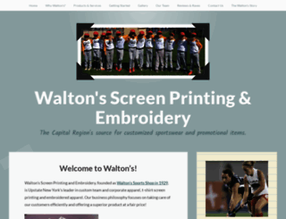 waltonsscreenprinting.com screenshot