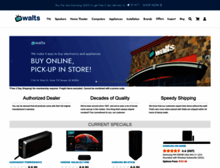 walts.com screenshot