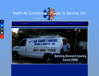 waltsairconditioning.com screenshot