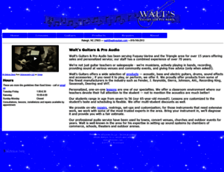 waltsguitars.com screenshot