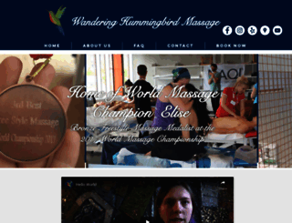 wanderinghummingbirdmassage.com screenshot