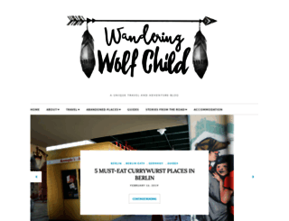 wanderingwolfchild.com screenshot