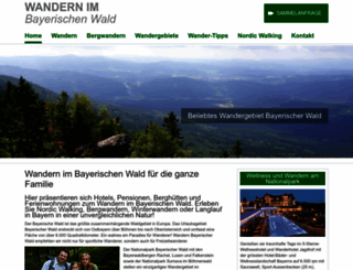 wandern-bayerischer-wald.de screenshot