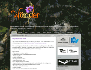 wanderthegame.com screenshot