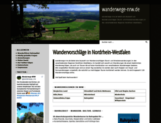 wanderwege-nrw.de screenshot