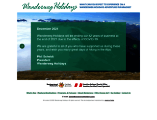 wanderwegholidays.com screenshot