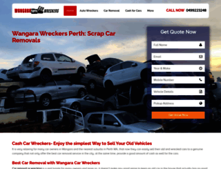 wangaracarwreckers.com.au screenshot