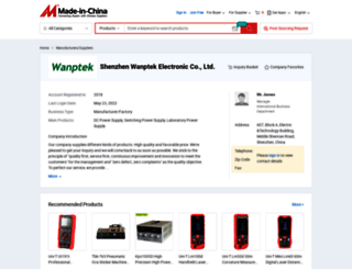 wanptek.en.made-in-china.com screenshot