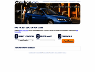 wantalease.com screenshot