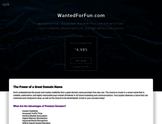 wantedforfun.com screenshot
