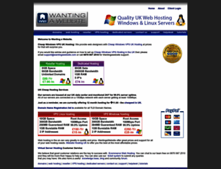 wantingawebsite.com screenshot