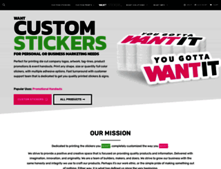wantstickers.com screenshot