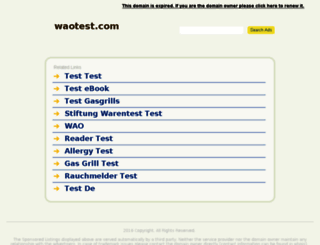 waotest.com screenshot