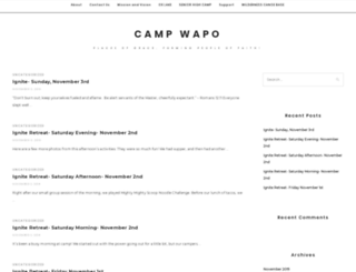 wapobiblecamp.com screenshot