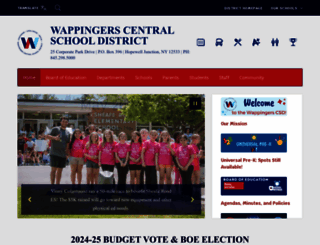 wappingersschools.org screenshot