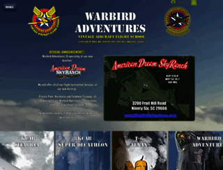 warbirdadventures.com screenshot