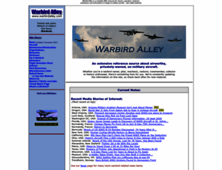 warbirdalley.com screenshot