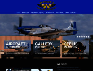 warbirdheritagefoundation.org screenshot