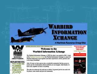 warbirdinformationexchange.org screenshot