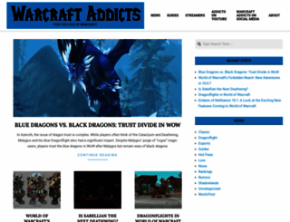 warcraftaddicts.com screenshot
