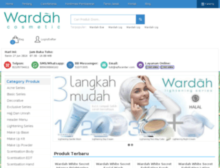 wardahcosmeticonline.com screenshot