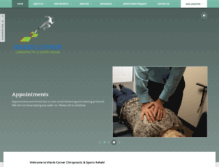wardscornerchiro.com screenshot