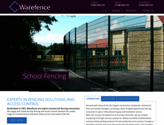 warefence.co.uk screenshot