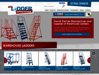 warehouse-ladders.co.uk screenshot