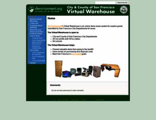 warehouse.sfenvironment.org screenshot