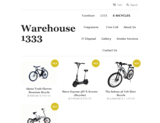 warehouse1333.com screenshot