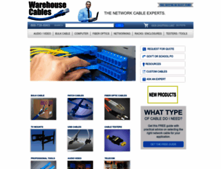 warehousecables.com screenshot