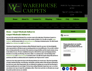 warehousecarpets.net screenshot