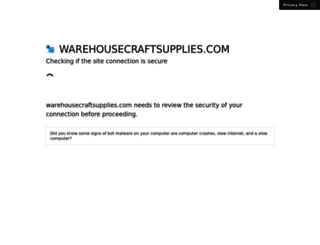 warehousecraftsupplies.com screenshot