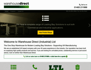 warehousedirectindustrial.co.uk screenshot