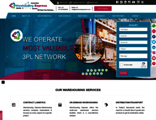 warehousingexpress.com screenshot