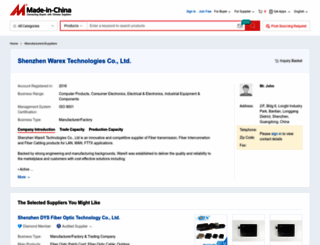 warexsfp.en.made-in-china.com screenshot