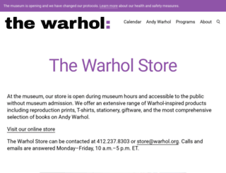 warholstore.com screenshot