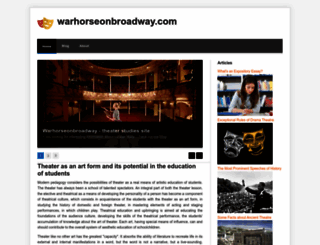 warhorseonbroadway.com screenshot