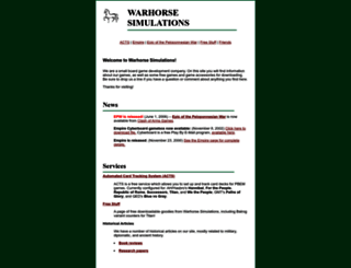 warhorsesim.com screenshot