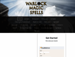 warlockmagicspells.com screenshot