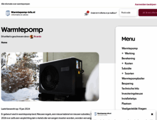 warmtepomp-info.nl screenshot