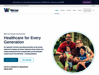 warnerfamilypractice.net screenshot