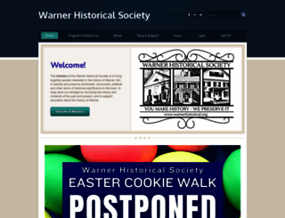 warnerhistorical.org screenshot