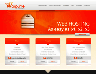 warpline.com screenshot