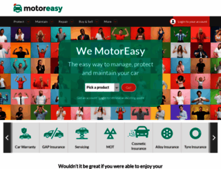 warranty.motoreasy.com screenshot