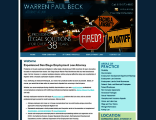 warrenbecklaw.com screenshot